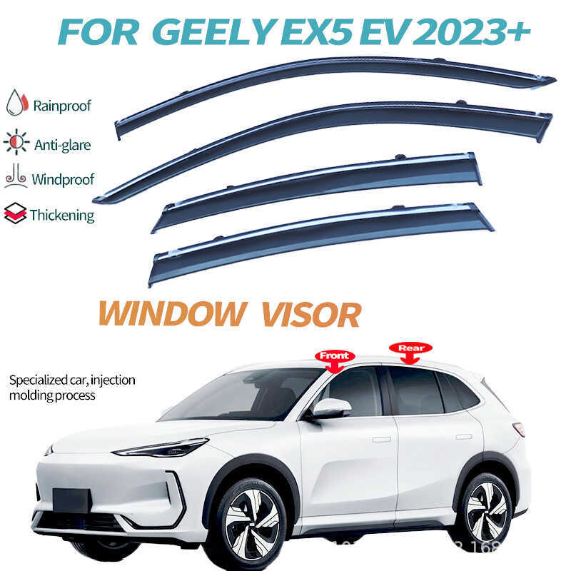 เหมาะสําหรับ Geely EX5 Window Rain Block EX5 EV 2024 + ที่บังหน้าต่าง