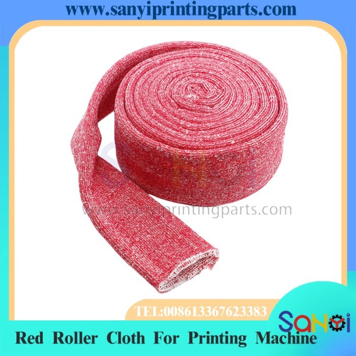 1 Piece Best Quality Red Roller Cloth For Printing Machine Parts