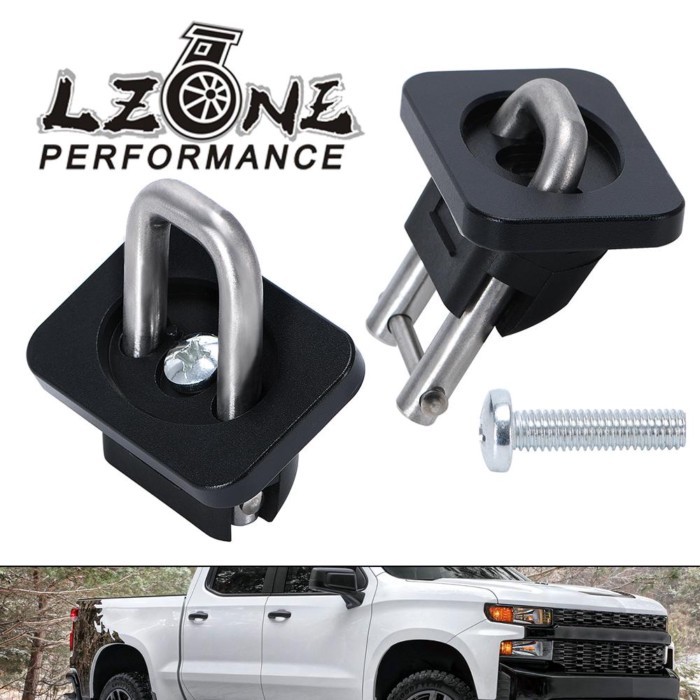 2Pcs Truck Bed Tie-Down Anchors Mount Pickup Truck Bed Side Wall For Chevy GMC 07-22 Silverado Sier