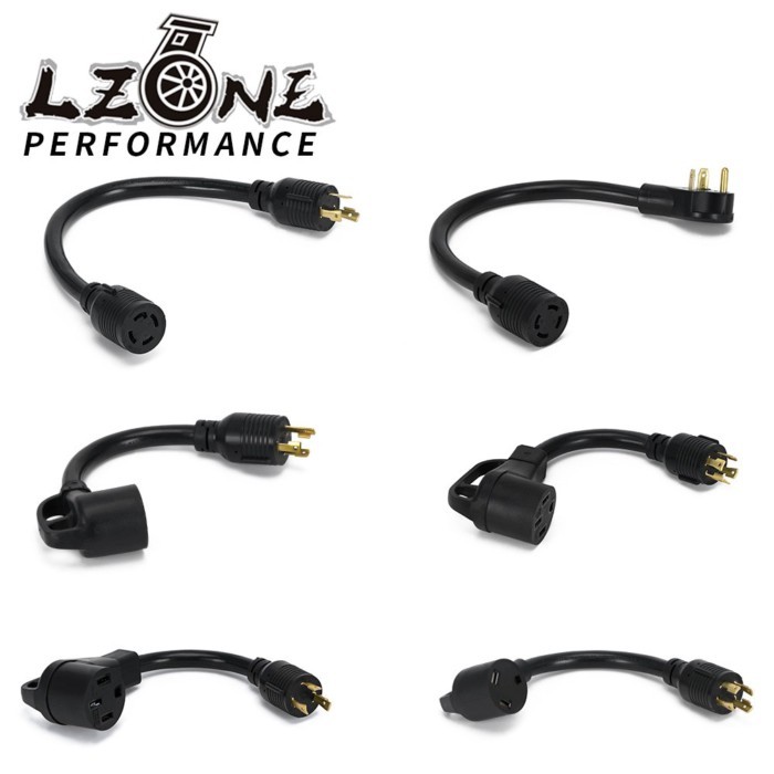 Generator Power Cord Adapter Universal For Nema L5-30P/ L14-30P / TT-30P Male Plug To L14-30R / TT-