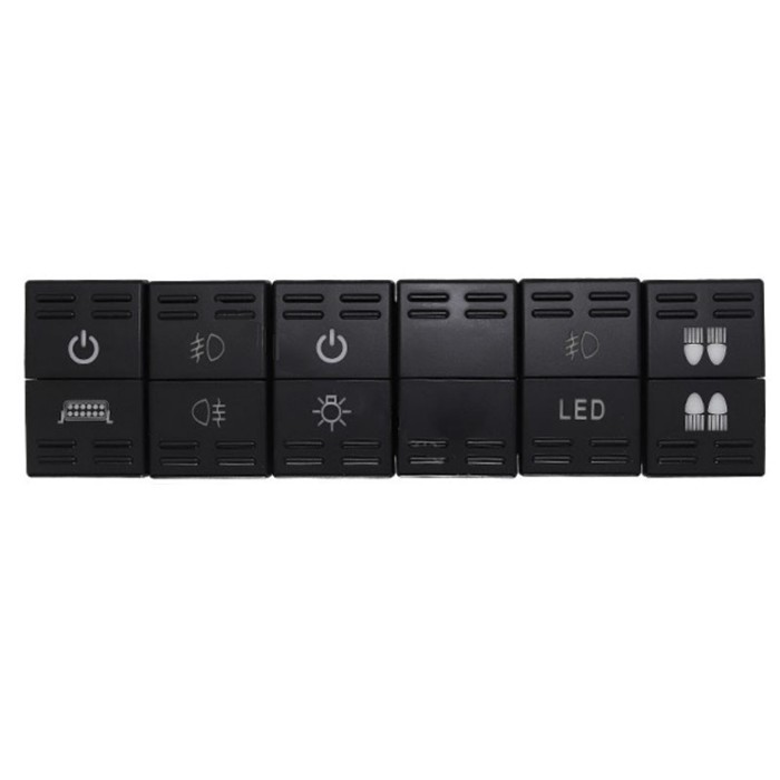 Dual Key Switch Dual Switch LED Fog Lights Spotlight power supply Headlight Switch Button For Mazda