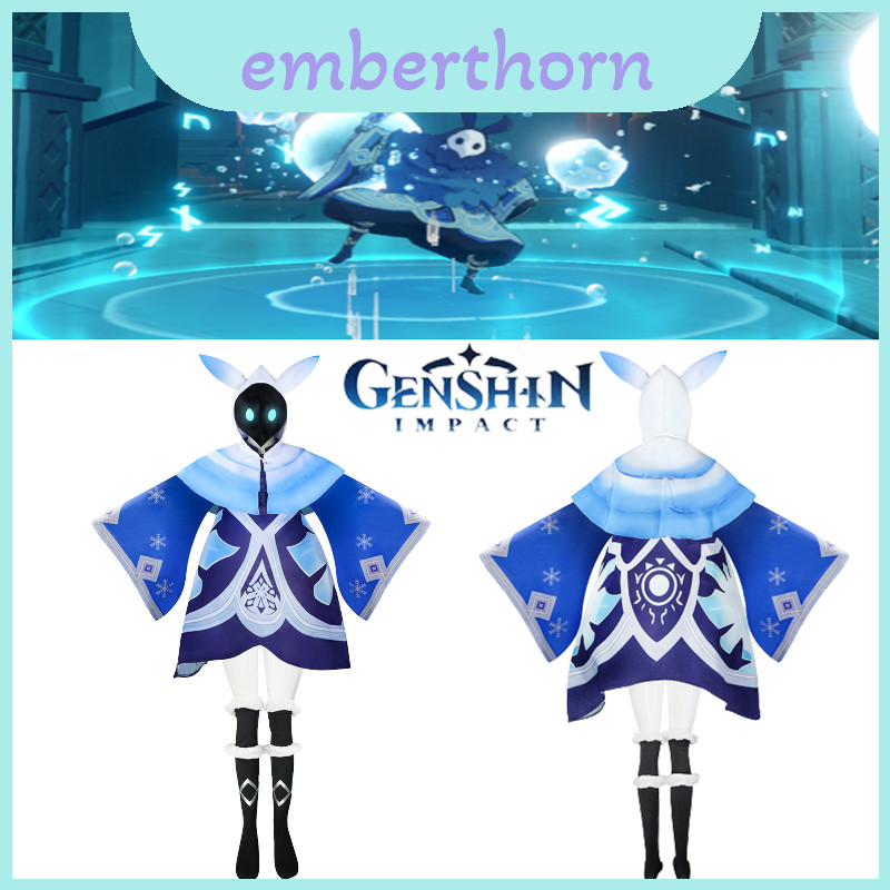 หรูหรา Genshin Impact Abyss Mage คอสเพลย์เครื่องแต่งกายผู้ที่ชื่นชอบสําหรับการเล่นตามบทบาท