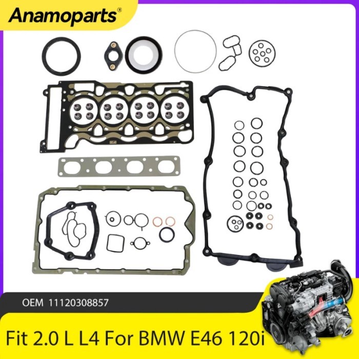 Engine Cylinder Head Gasket Set Fit 2.0 L L4 GAS DOHC N46 N42 For 01-07 BMW E46 E87 318i 316i 120i