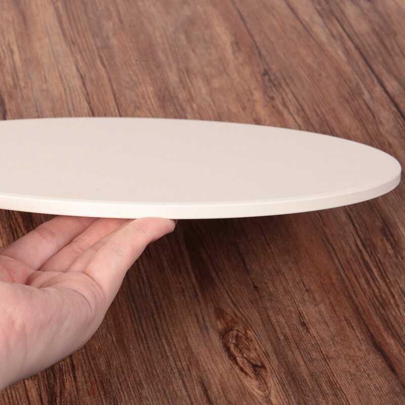 C 12Inch Ceramic Pizza Stone Pizza Baking Stone/ Pan, Perfect For Grill And Oven - Thermal Resistan