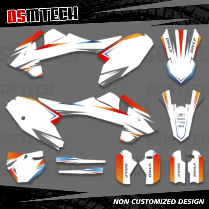 DSMTECH Motorcycle Fairing Sticker Graphics Background Decals kits For KTM SX65 SX 65 2016 2017 201