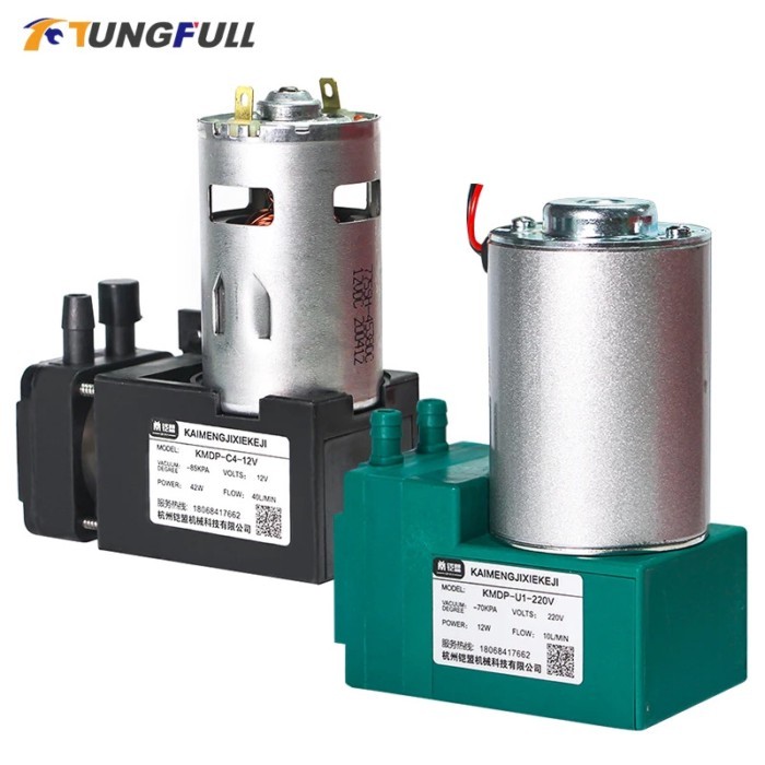 Mini Vacuum Pump DC 12V 10L/min 12L/min 20L/min Large Flow Vacuum Pump Negative Pressure Suction Di