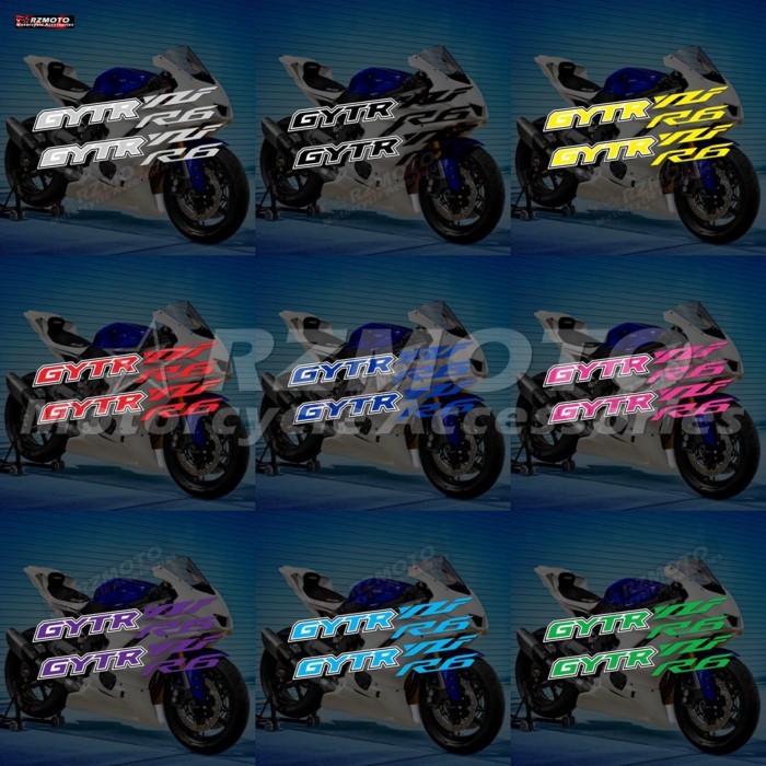 Motorcycle GYTR Sticker For YZF R6 YZF-R6 GYTR Motorcycle Decorative Fuel Tank Engine Logo Fairing