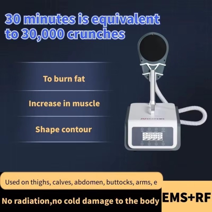 Single Handle EMS Neo Mini RF Stimulator Portable ABS Building EMS Body Fat Burning Device Home Use