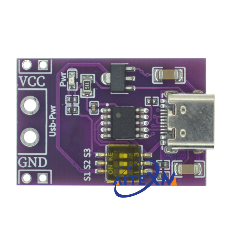 1/2/5PCS CH224K โมดูล Type-C QC AFC PD2.0 PD3.0 ถึง DC Spoof Scam Fast Charge Trigger Polling เครื่องตรวจจับ 5V 9V 12V 15V 20V
