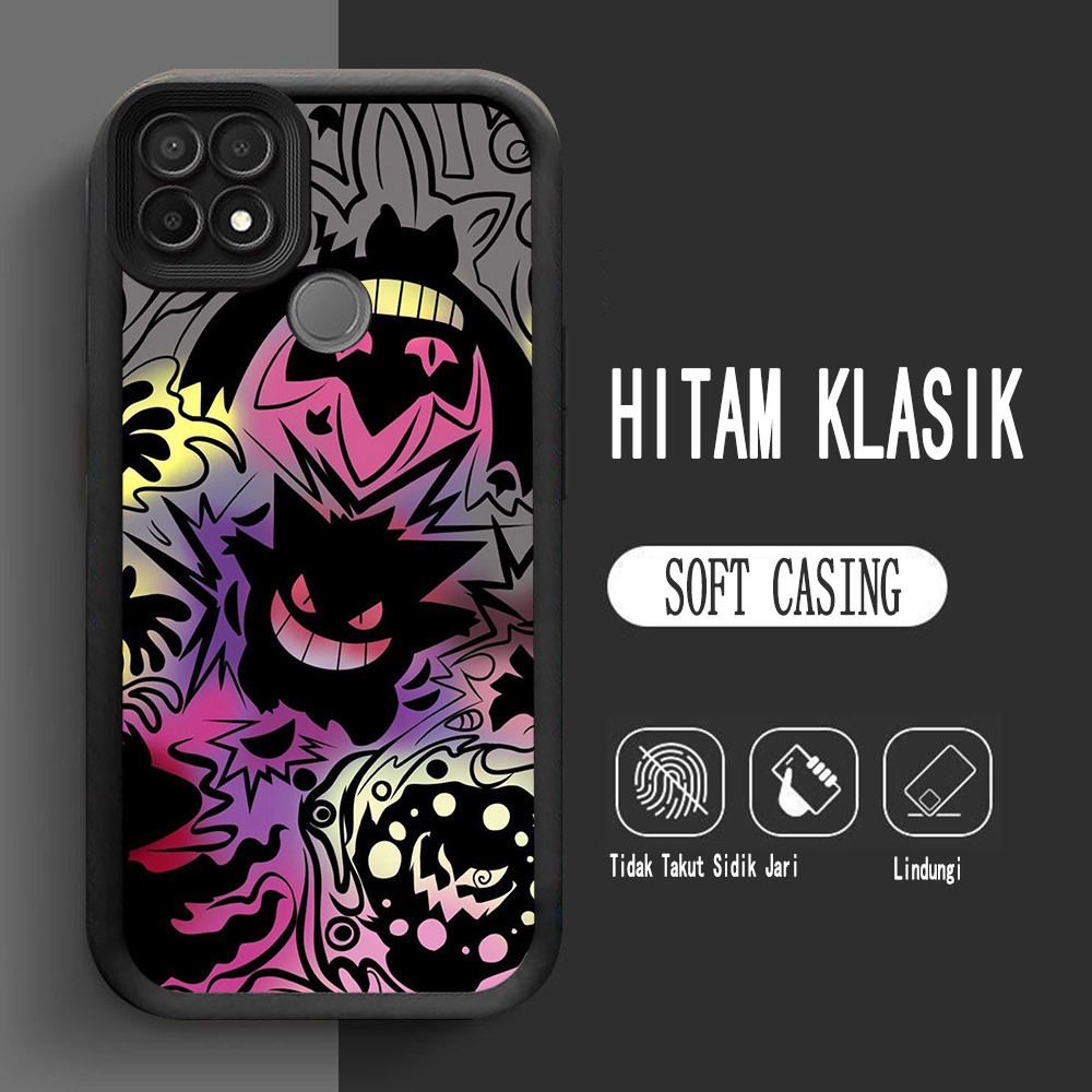 Y-8 Pokemon Gengar เคสซิลิโคนสําหรับ OPPO A15 A35 A54 A15s Case