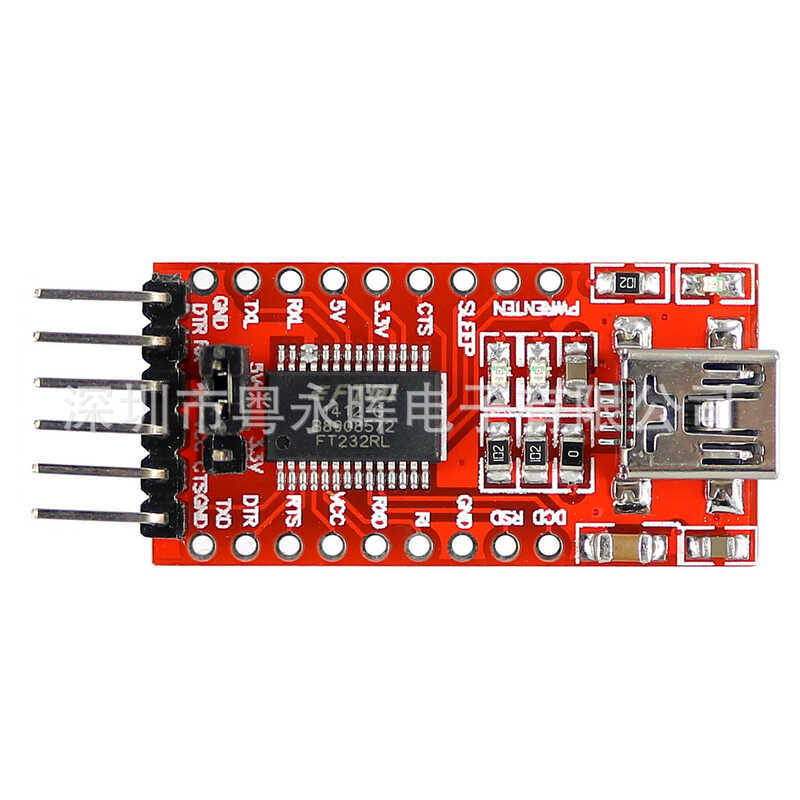 FT232RL USB เป็น TTL รองรับ 3.3V/5V mini5P TYPE-C TTL โมดูล