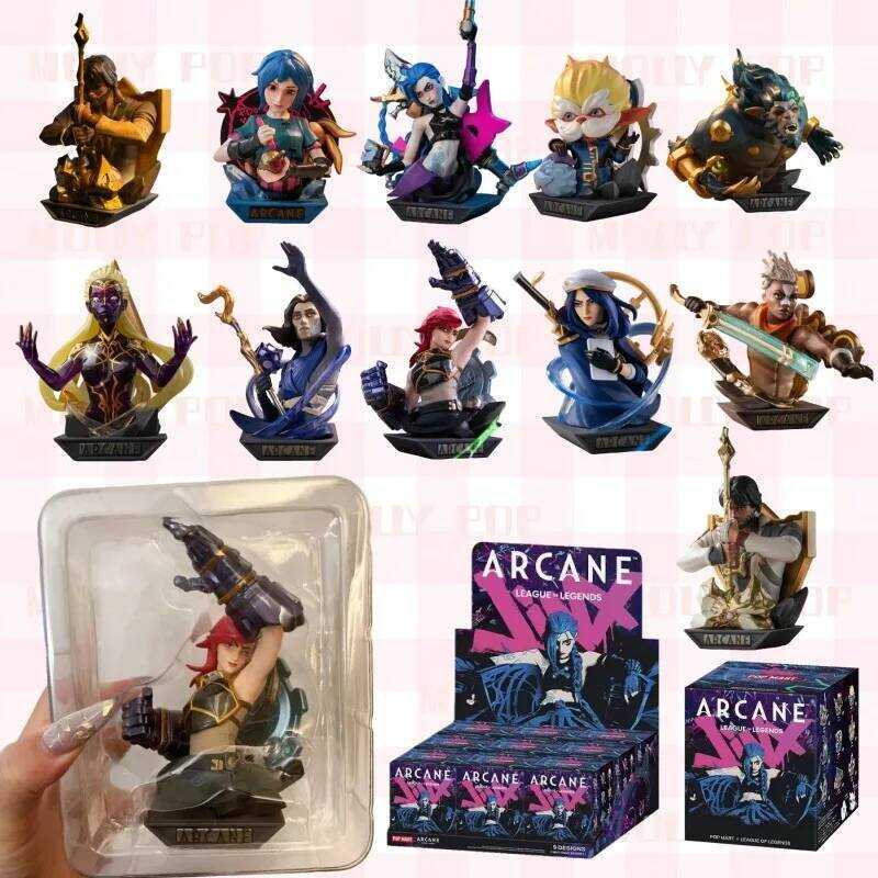 MART POP League Of Legends Arcane Series Blind Figures Anime Action Figure Caixa Caja Surprise Myst