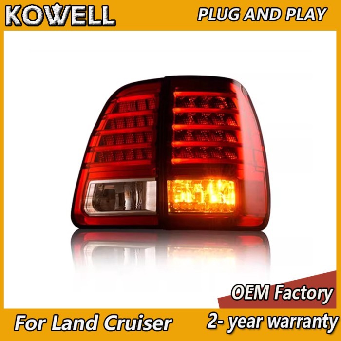 Car Styling for Toyota Land Cruiser Taillight 1998-2007 Land Cruiser Tail Light LC100 Rear DRL Fog