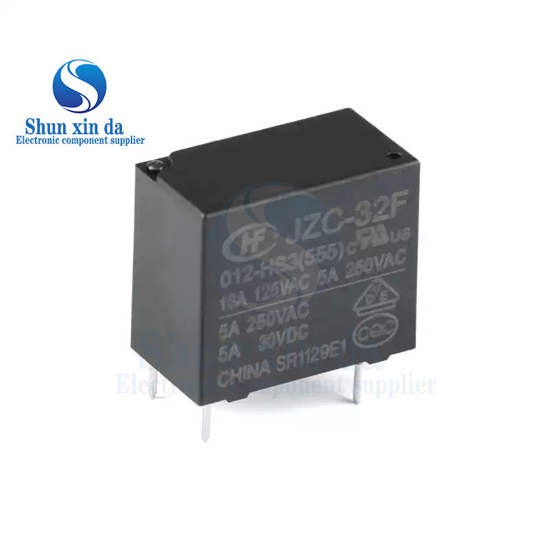 5PCS JZC-32F 5V 12V 24V JZC-32F-005-HS3 JZC-32F-012-HS3 JZC-32F-024-HS3 10A 125VAC 5A 30VDC 4Pin HF3