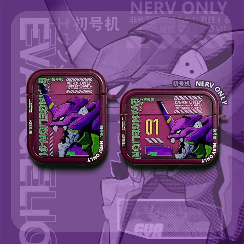 Neon Genesis Evangelion EVA เหมาะสําหรับ pods4 รุ่นเคสป้องกัน 2/3 รุ่น pro2 เคสชุดหูฟังบลูทูธ Apple