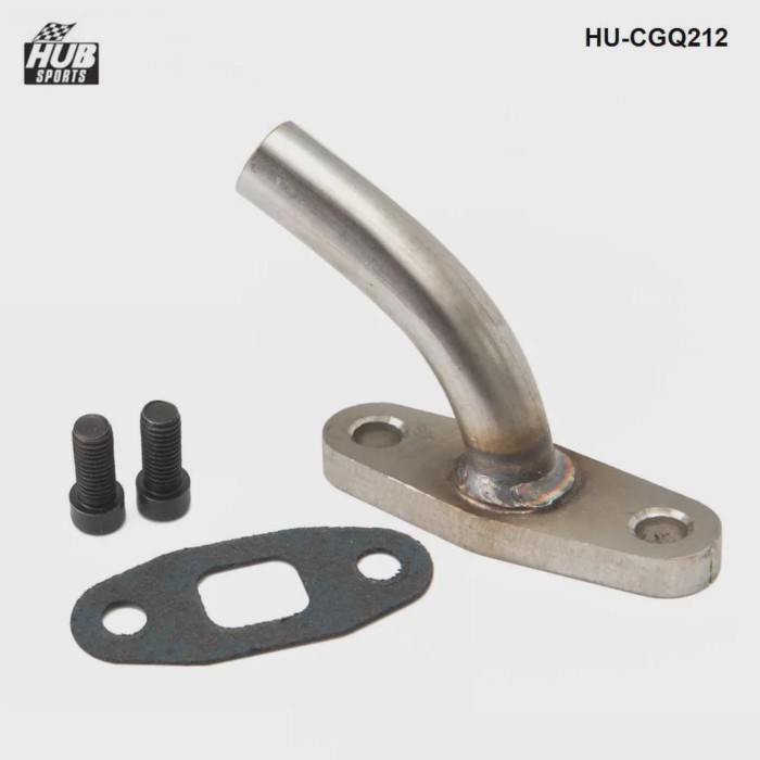 HUB sports -30 Deg 1/2"  Turbo Oil Drain Return Flange 3T3/T4 T04B T04E HU-CGQ212