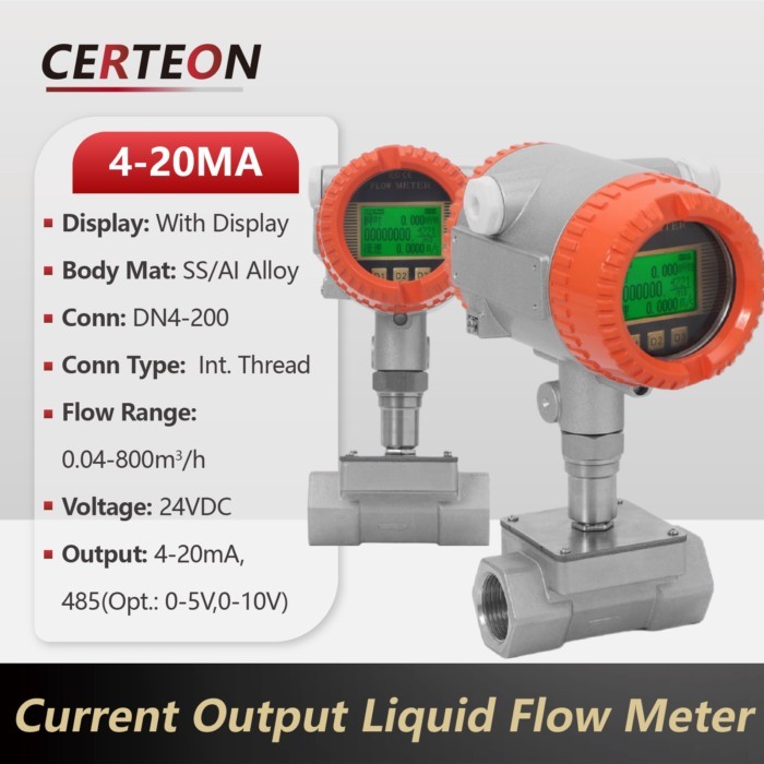 Turbine Flow Meter LWGY Digital Flow Meter Liquid Flow Meter 4-20mA Water Fuel Diesel Urea Flow Sen