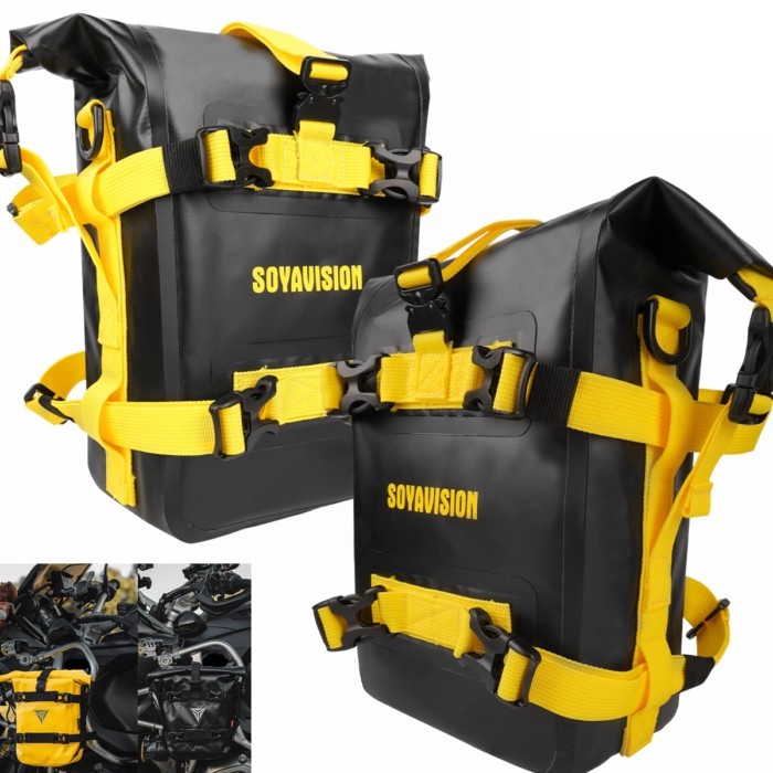 Motorcycle Bumpers Bag Waterproof Motorcycle Side Frame Bag Motorcycle Crash Bar Bag Universal Tool