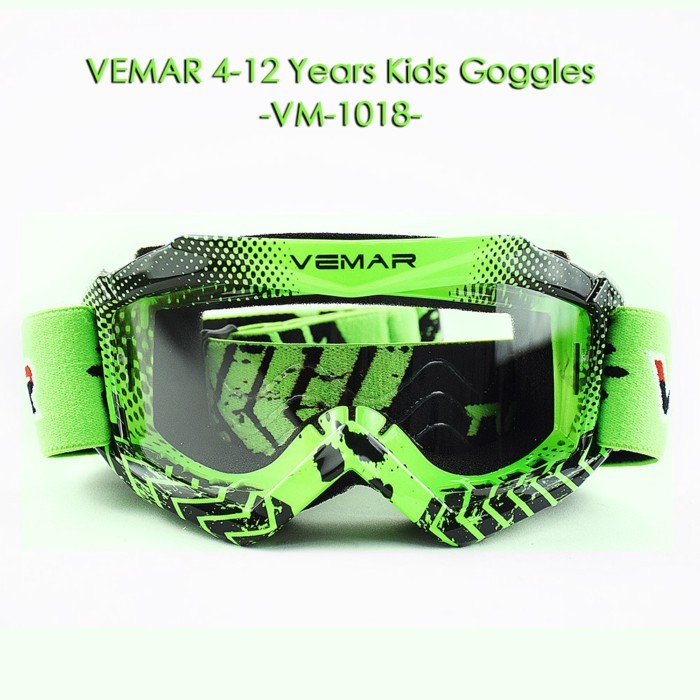 Kids Dirt Bike Helmet Goggles Motocross Ski Goggles Protective Sports Eyewear for Boys Girls 4-12 Y