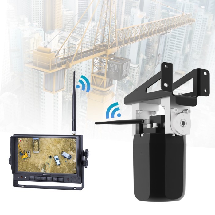 STONKAM Waterproof IP69K Wireless Tower Crane Camera System With Auto 30X Zoom Wireless Monitor
