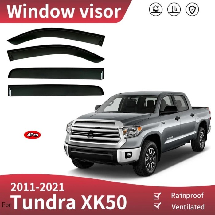 For Toyota Tundra XK50 Window Visor Weather Guard Door Visor Vent Shades Vent Shades Ventvisor Brig