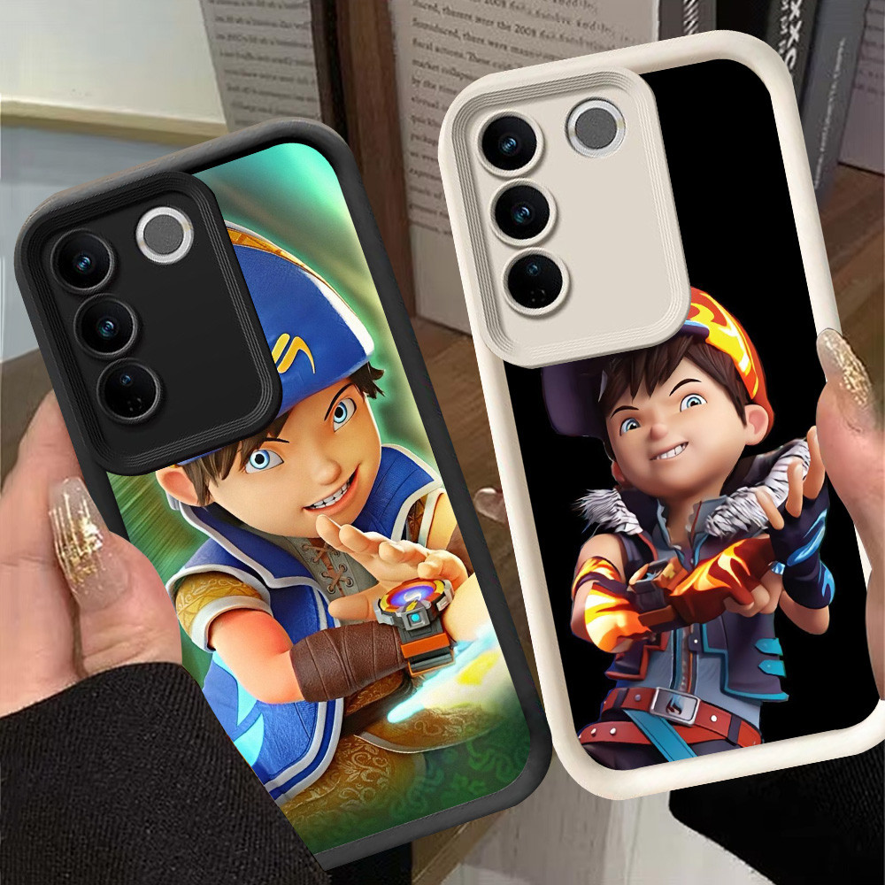 G-11 BoBoiBoy Casing สําหรับ VIVO Y81 Y81s V29 V29E Y100 Pro สีดําและสีขาว