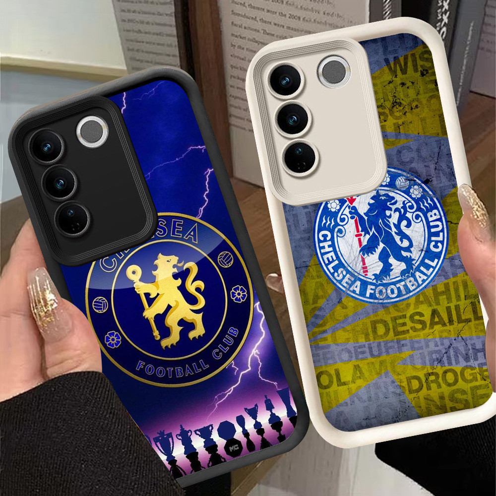 G-49 CFC ฟุตบอล fc เคสสําหรับ VIVO Y200e V27 V27E Y29 Pro สีดําและสีขาว