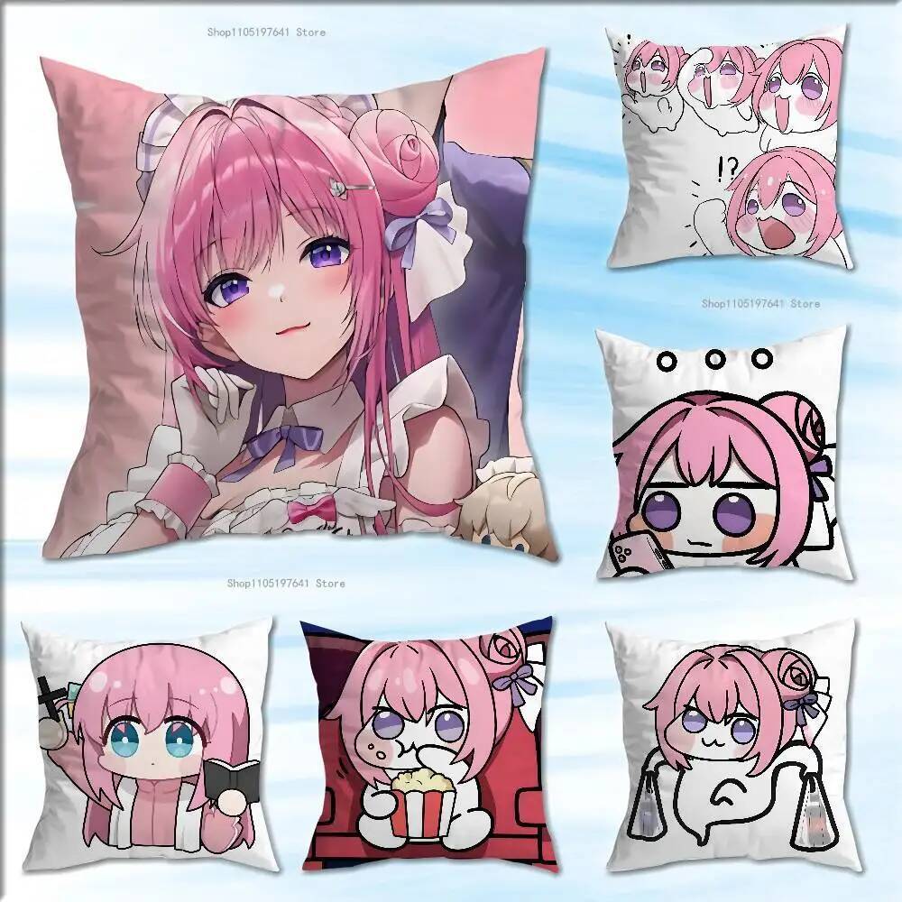 Dorothy Nikke DORO สุนัขสีชมพูหมอนสําหรับโซฟาตกแต่งรถห้องทํางานการพิมพ์เบาะรองนั่งตกแต่งและ Protecto