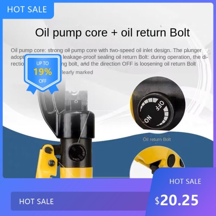 725YQK-70  Hydraulic crimping tool hydraulic crimping pliers hydraulic compression tool range 4-70M