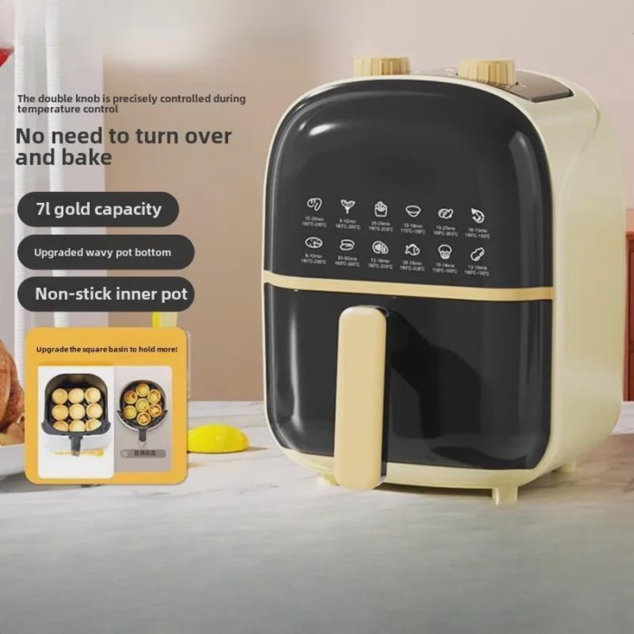 7L new household multi-functional air fryer oven integrated multi-functional oven oil-free timed lo