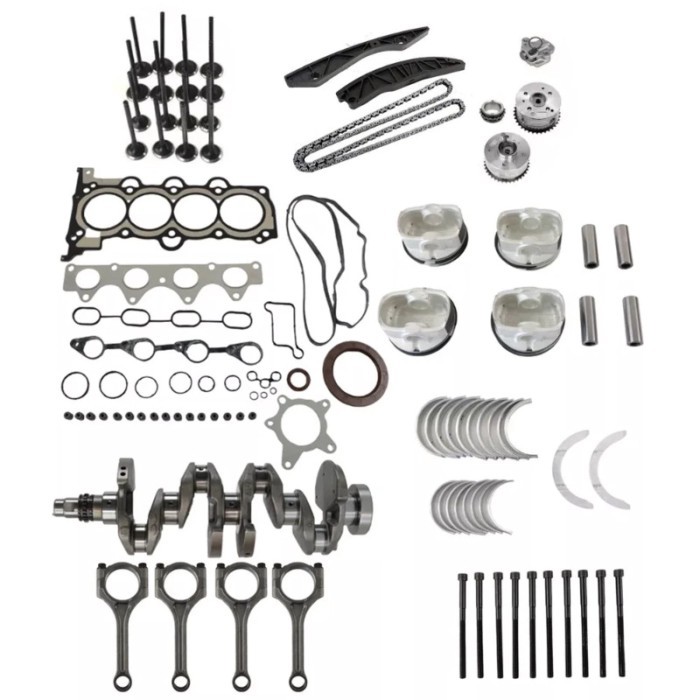 Engine Overhaul Rebuild & Crankshaft & Con Rods Kit Fit 1.6 L G4FG For Hyundai Accent Veloster Kia