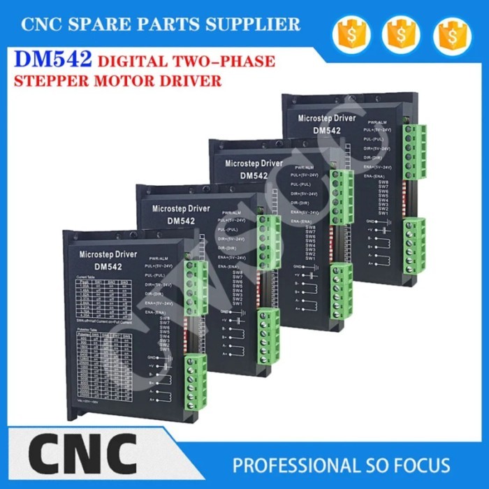 4PCS DM542 Digital Stepper motor driver 2 phase 4.2A for 57 86 stepper motor NEMA23 NEMA34 Stepper