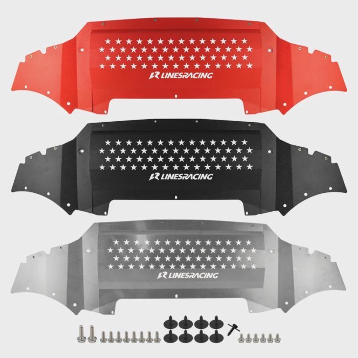 Skid Plate LR Oil Cooler For BMW M2C F87 M2 S55 3.0T Twin Turbo 2018-2021 Speed up Guard Aluminum W