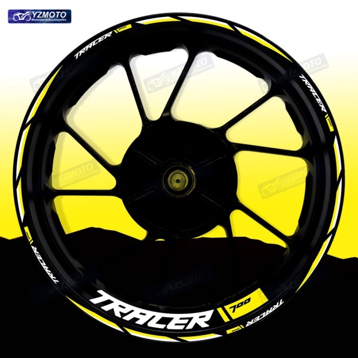 For TRACER 700 Motorcycle 17 Inch Front Rear Wheel Racing Sticker Decal Waterproof Reflective Decor