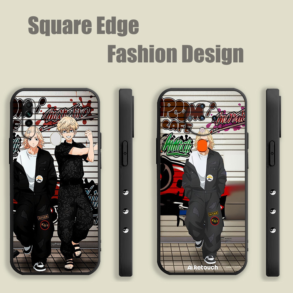 สําหรับRealme GT Neo 3 5G 2T 3T C55 10 C51 C53 11 Pro PlusโตเกียวRevengers TFZ17 เคสโทรศัพท์สแควร์ขอ