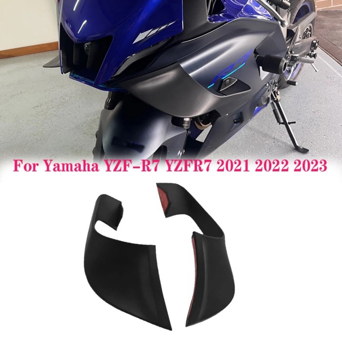 Fixed Wind Wing Motorcycle Wing Aerodynamic Fairing FOR YAMAHA R7 YZF R7 YZFR7 R7 2021-2023