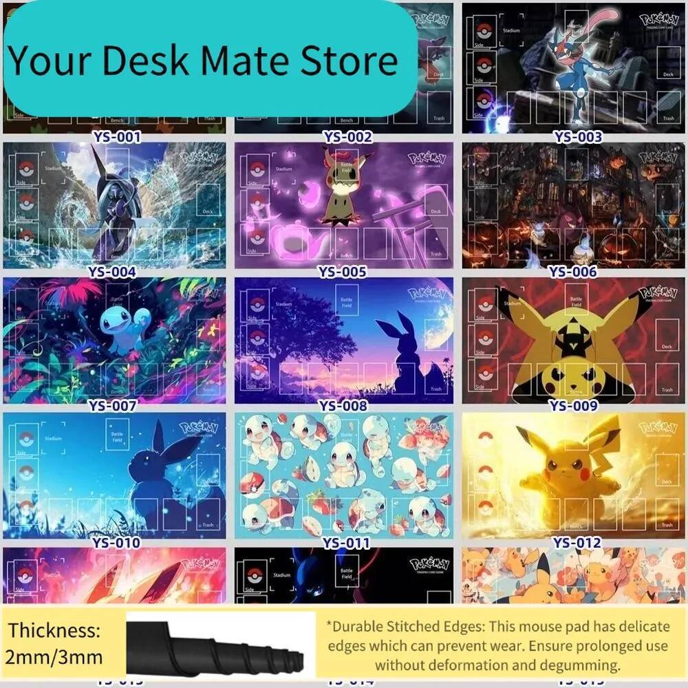 อะนิเมะ Genger Series Combat Card Pads PTCG เฉพาะ Solitaire เกมเสื่อของขวัญของเล่น
