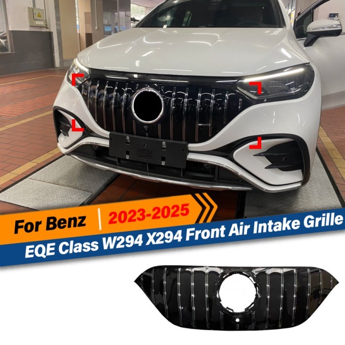 For Mercedes EQE Class W294 X294 SUV EQE350 500 2023 2024 2025 GT Style Front Racing Radiator Grill