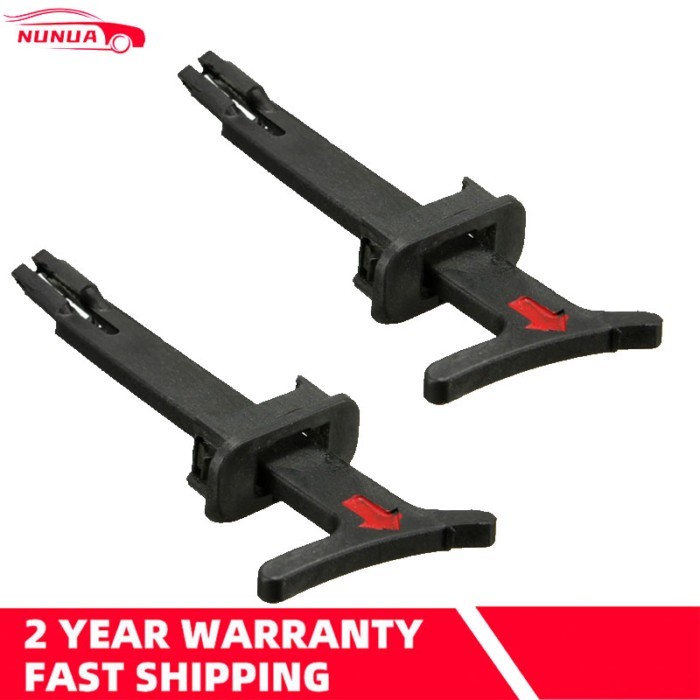2PCS Black Bonnet Hood Release Rod Lock Latch Handle Pull Catch Clip 1J0823593C 1J5 823 593 C For V