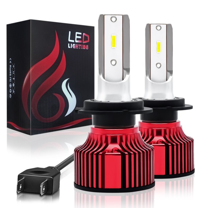 2Pcs 12000LM LED Headlights FD6 Silver-red Color H7 For Car 9005/HB3 9006/HB4 H11/H9/H8 H1 H4/9003