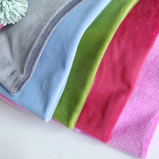 1.5 มม.ผ้าตุ๊กตาสั้นนุ่มพิเศษหนาคริสตัล Super Soft Flannel Plush ของเล่นทําด้วยมือ Diy ผ้า 45x50 ซม.