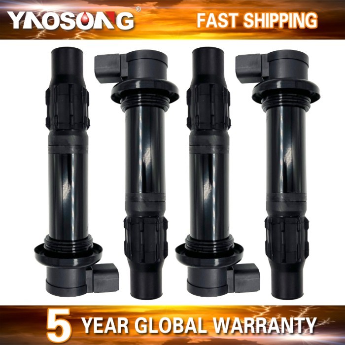 4Pcs Ignition Coil F6T558 F6T560 for Yamaha YZF R1 R6 R6S VMX V Max 2002-2017 FZ1 FZ8 RS SR Nytro 5