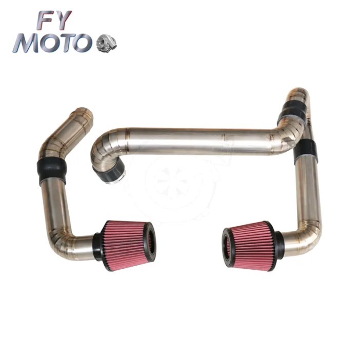 Performance TITANIUM front mount Intake For BMW G80 G82 M3 M4 Competition S58 Nature color (G87 M2
