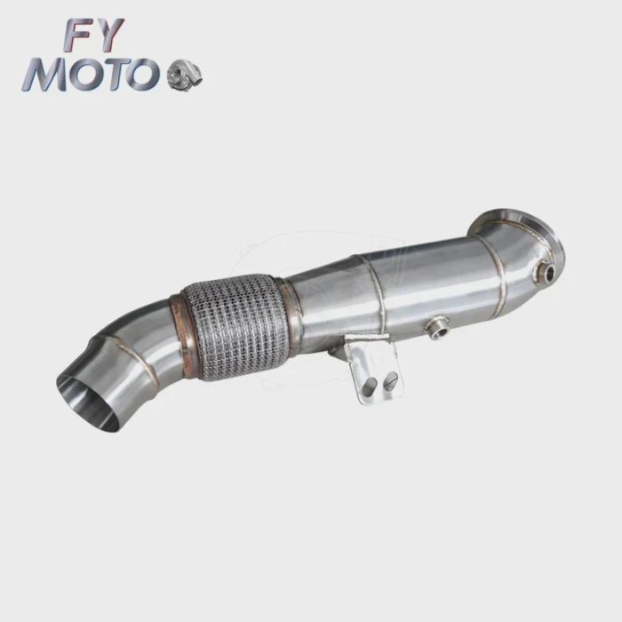 4.5inch for BMW M340i B58 G20 G29 Supra A90 B58 2019+ Catted with Heat Shield Exhaust Downpipe