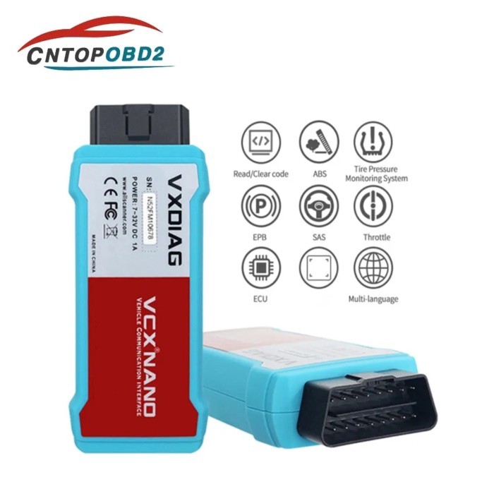 VXDIAG NANO forfod/Mazd 2 In 1 ID V130 OBD2 Diagnostic Tool Supports Win7 Win8 Win10 J2534 Programm