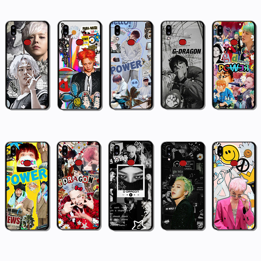 SAMSUNG สําหรับSamsung A6 A7 A8 A9 A01 A02 A10 A10S g dragon Black Edge Full Coverageเคสโทรศัพท์TPU 