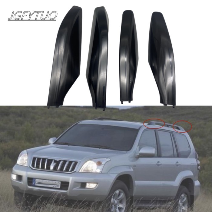 1PCS Roof Rack Cover Luggage Baggage Bar Rail End Protection Lid For TOYOTA PRADO 120 FJ120 2003-20
