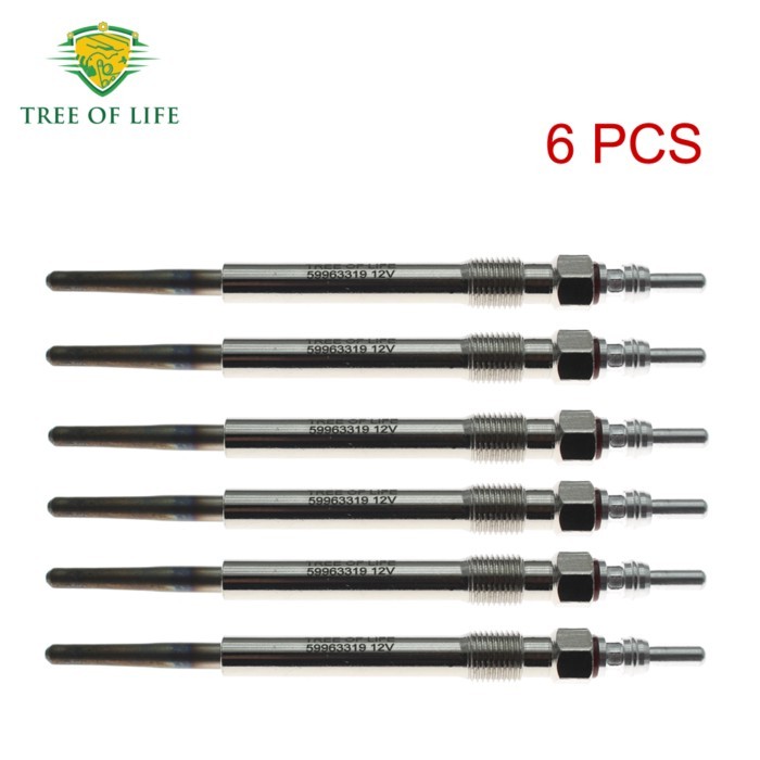 4/6x Dual Core Diesel Heater Glow Plug 12V For AUDI A4 Avant B5 B6 B7 A6 C5 C6 A8 D2 D3 2.5 TDI 199