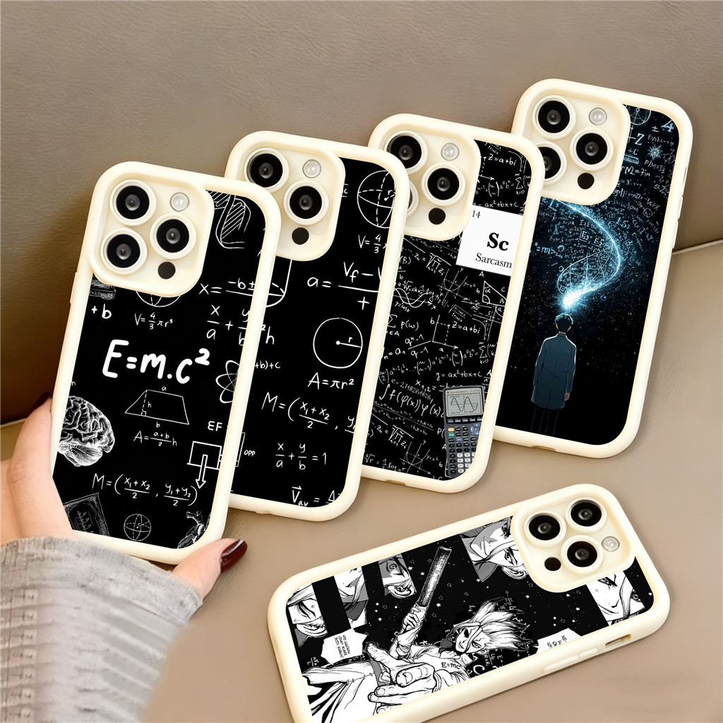 DN13 คณิตศาสตร์และเคมี Hp ชุบปลอกสําหรับ VIVO IQOO Y02t V25E Y16 Y02a Y21 V50 Y21s Z9X V23E V20 V30 