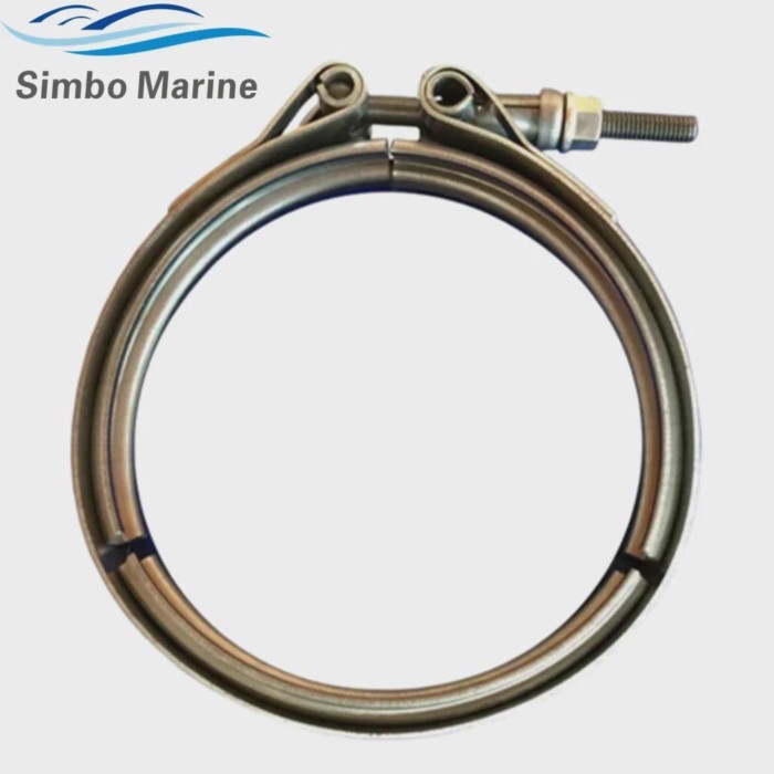 Exhaust Clamp V Yanmar 6LY 6LY2 Volvo Penta D4 D6 Marine Diesel Engines For Turbo 3807212 865013 38